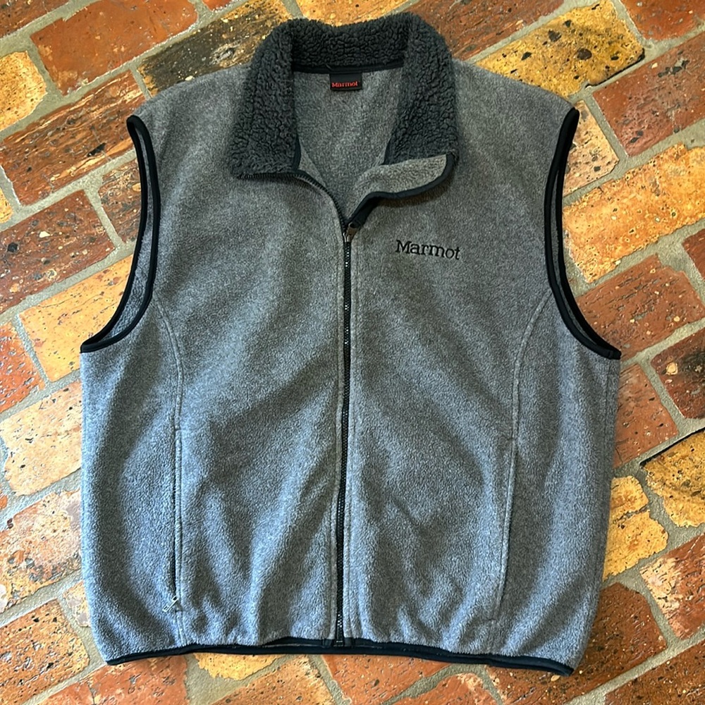 Marmot men's fleece zipper front vest sz 3XL
